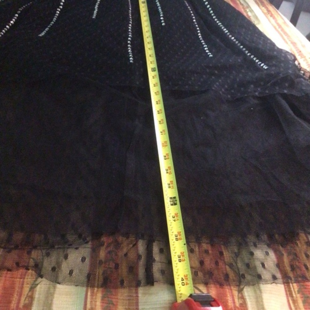 BEBE STRAPLESS BLACK/SILVER DRESS - Picture 12 of 16